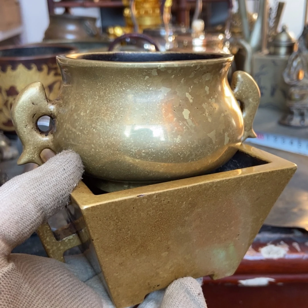 青***扬铜器工艺品摆件香炉摆件