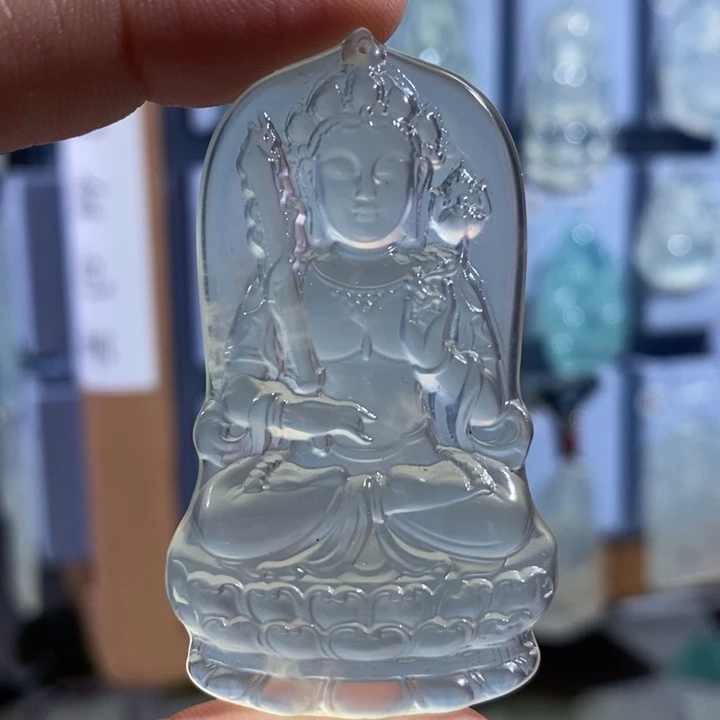 岫玉未镶嵌颈饰吊坠