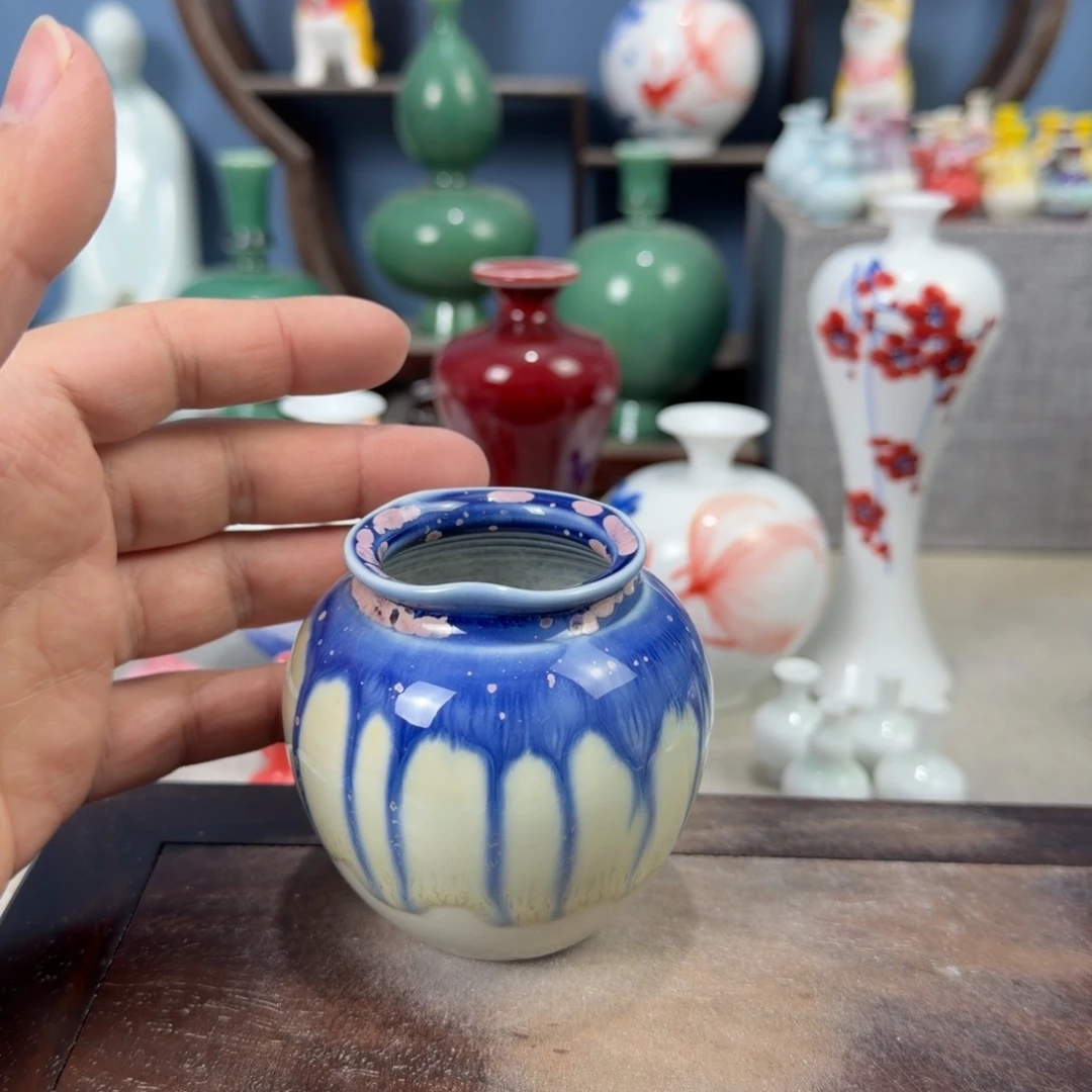 陶瓷手工小花器摆件