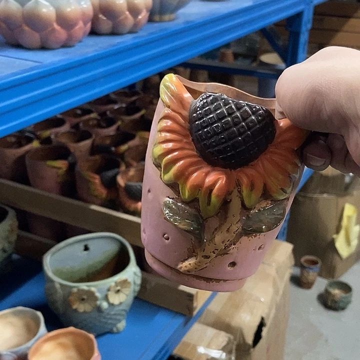 花盆单场满9.9发货10×13粉