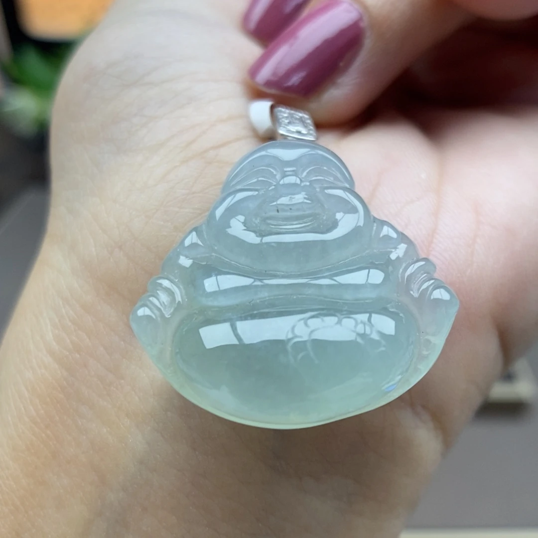 翡翠银S925镶嵌颈饰吊坠67