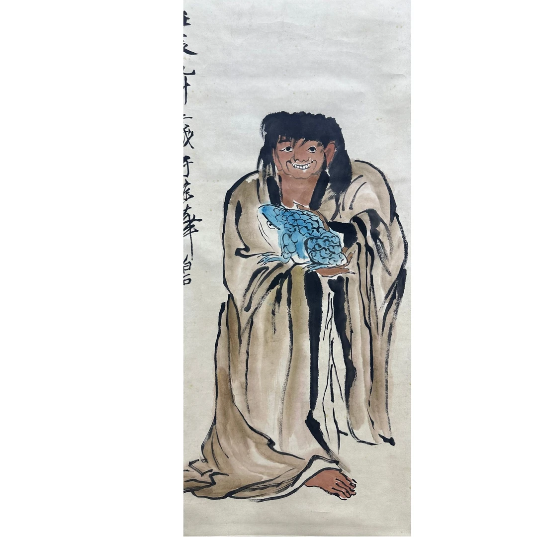 齐 人物立轴90x45