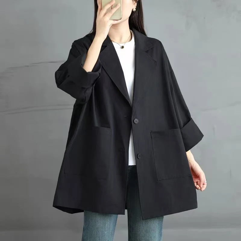 843  GZ西装外套女2025新款春秋复古高级感百搭气质休闲西服