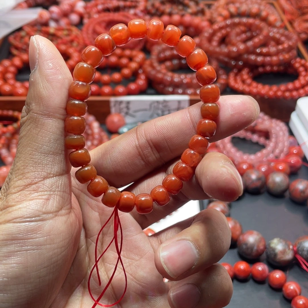 南红玛瑙手链未镶嵌
