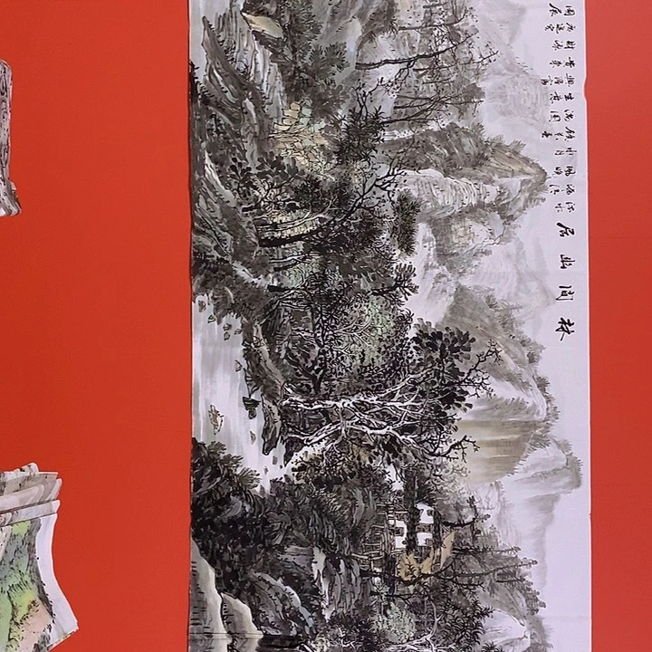 国画山水花鸟书画国画字画