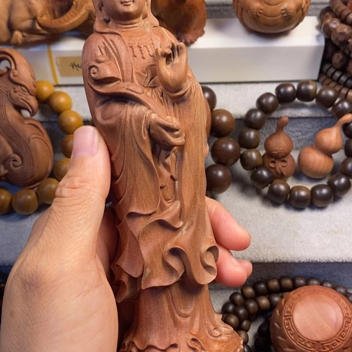 檀香木手串/手链老山檀奶香味观音摆件