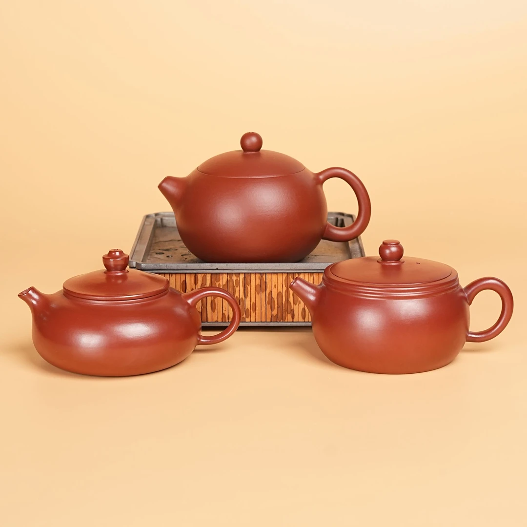 【闪购商品】三把全给扁汉瓦寒江西施紫砂壶C0040