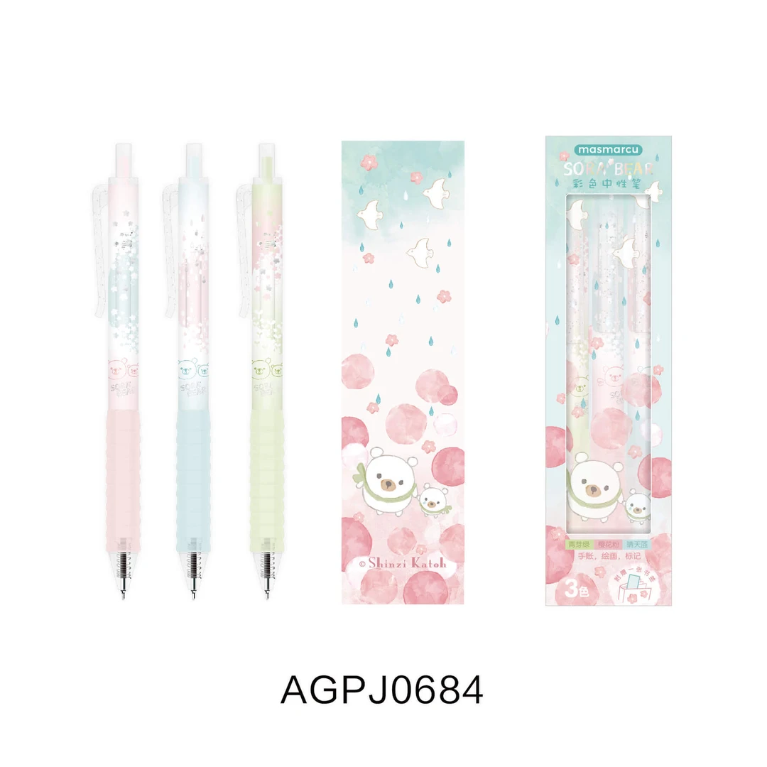 M/G  J0684 MASMARCU Sora3支装彩色0.5中性笔