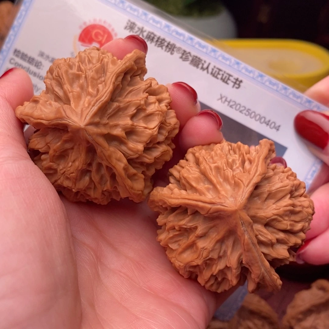 文玩核桃把件龙纹奔49