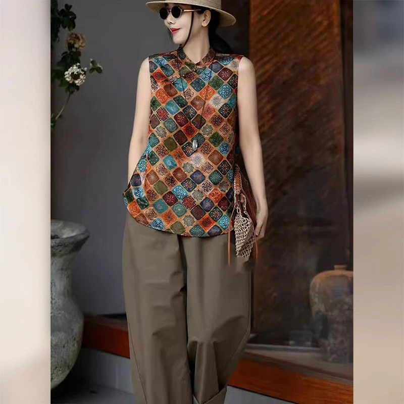 今年流行漂亮独特高级感新中式禅意国风马甲2025夏季新款坎肩马夹