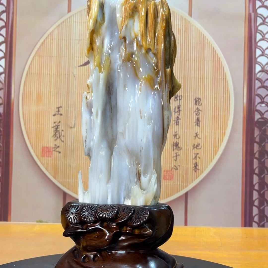 硅化玉（树化玉）未镶嵌摆件