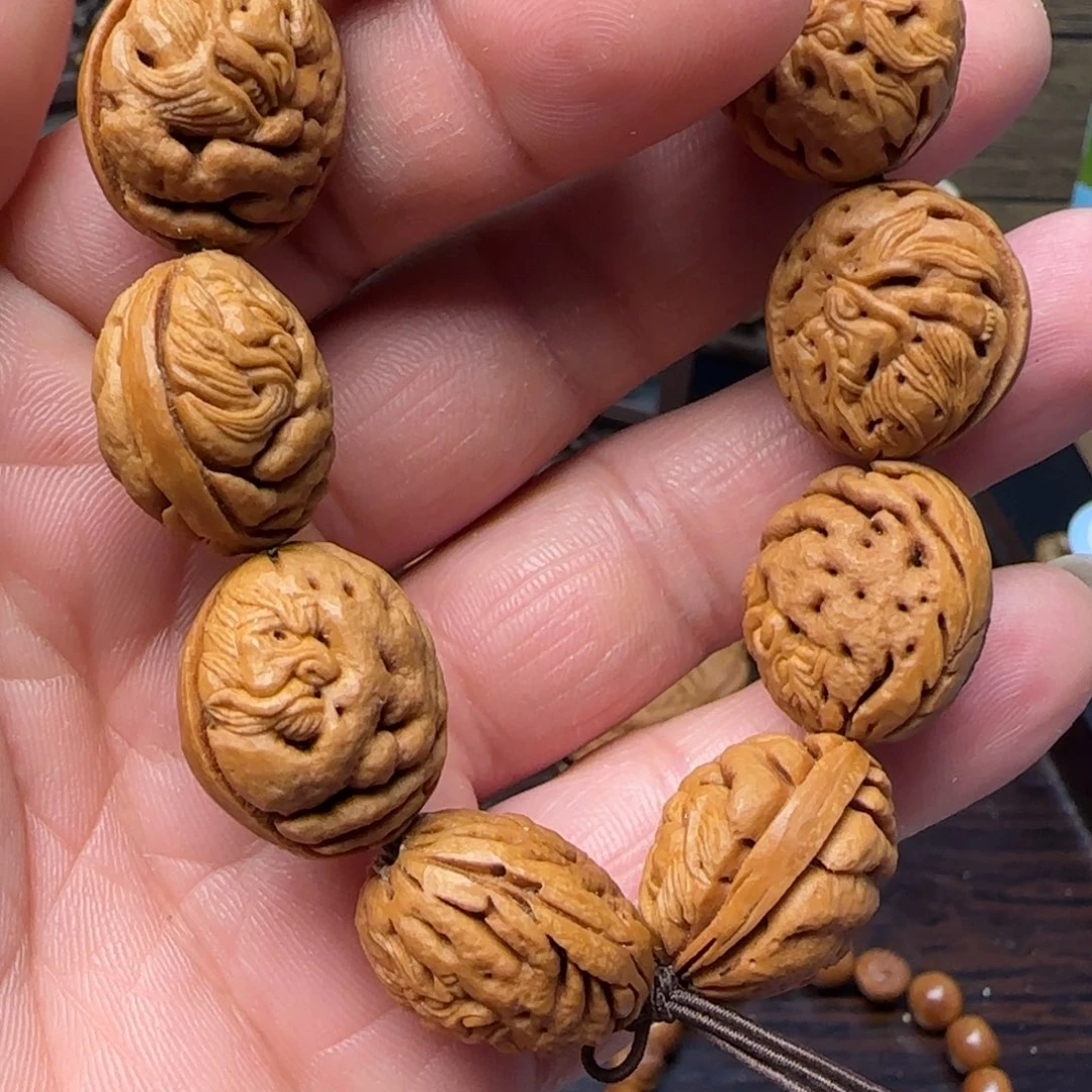 纯手工桃核雕刻钟馗一物一图