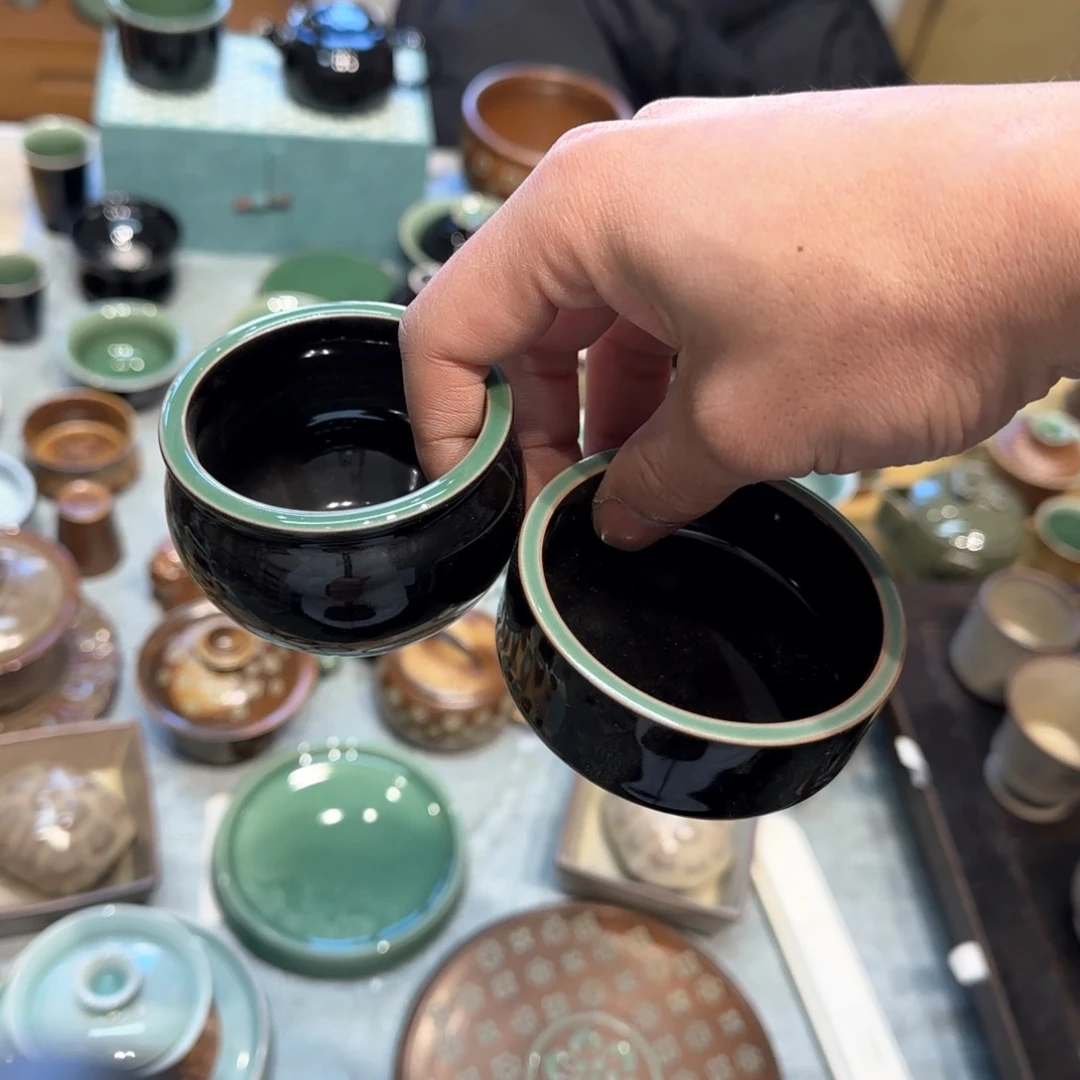 小金茶具青瓷茶器