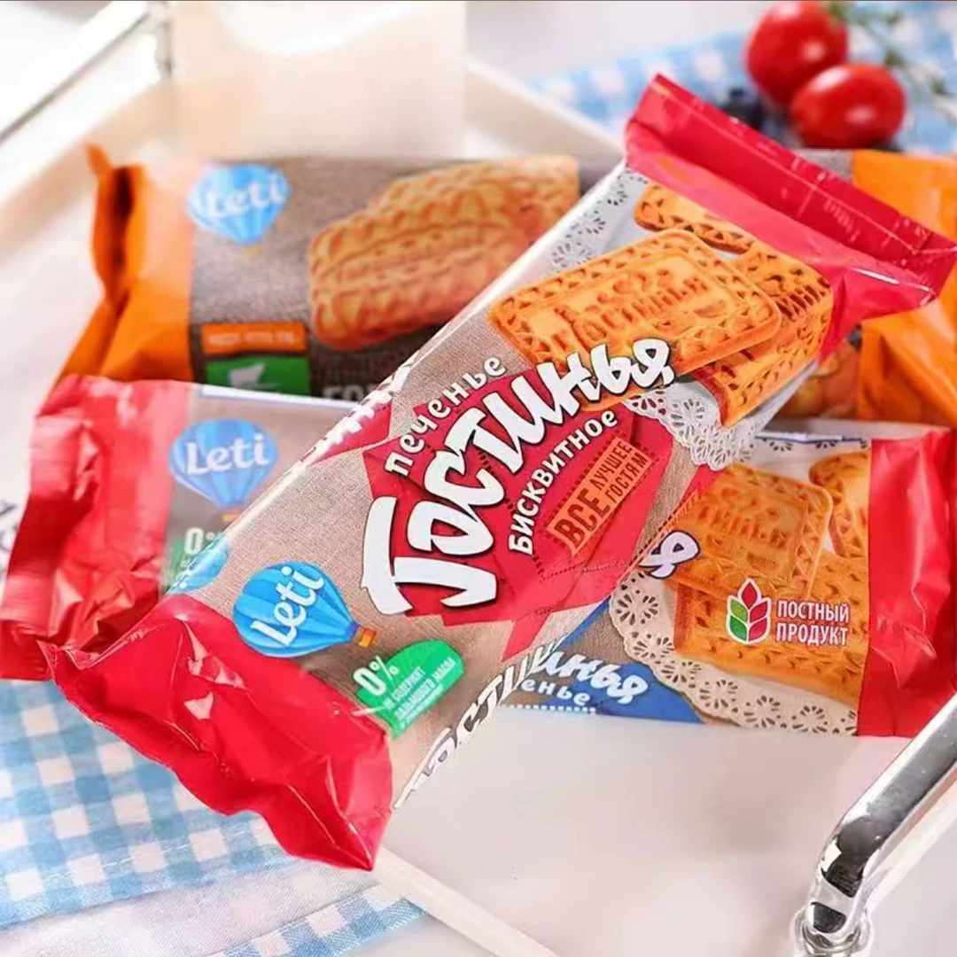 （6包）俄罗斯早餐饼干奶香浓郁香酥休闲零食176克/袋