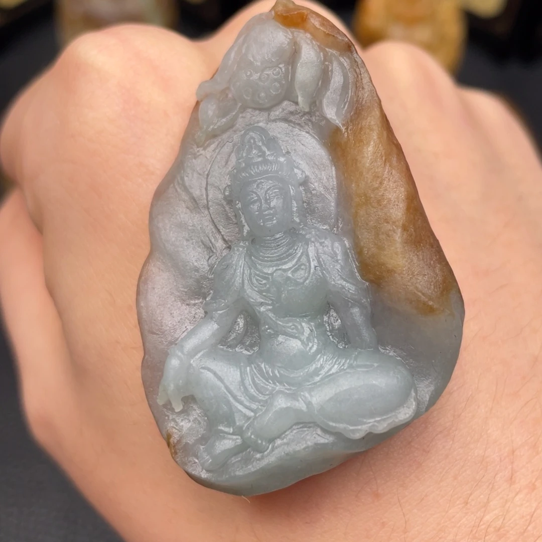 还***好定制翡翠未镶嵌观音
