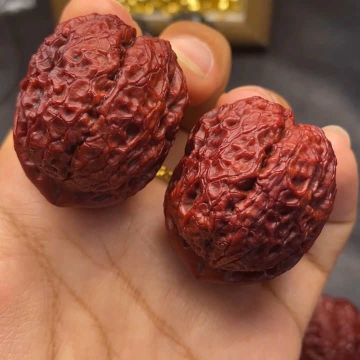 文玩核桃把件40尺元宝蟾