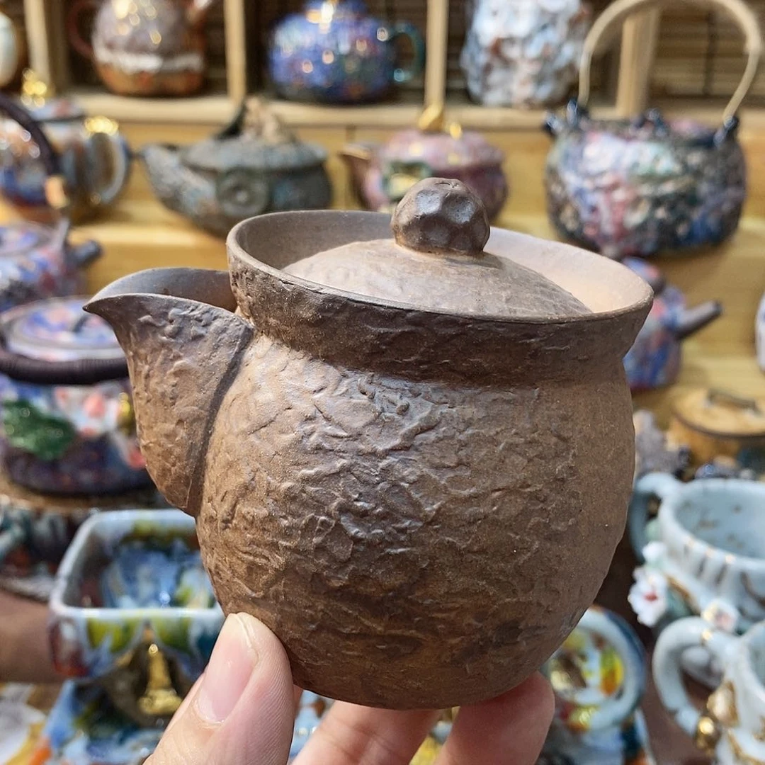 粗陶志野柴烧茶器