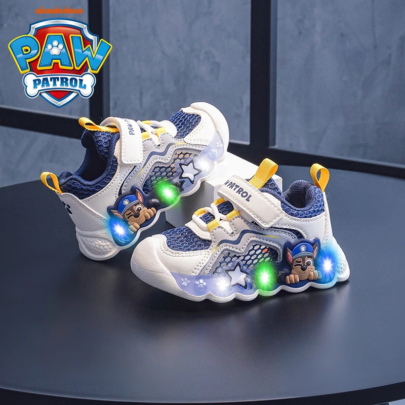 汪汪队立大功男童户外运动鞋2025年夏季新款镂空蜂窝网面童鞋小童