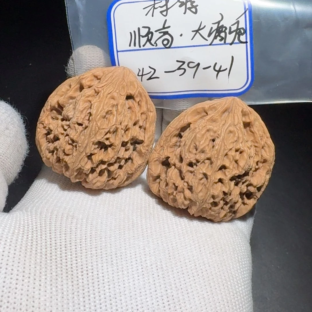 文玩核桃把件6号村将