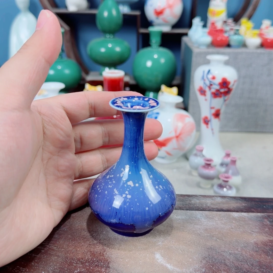 陶瓷手工小花器摆件