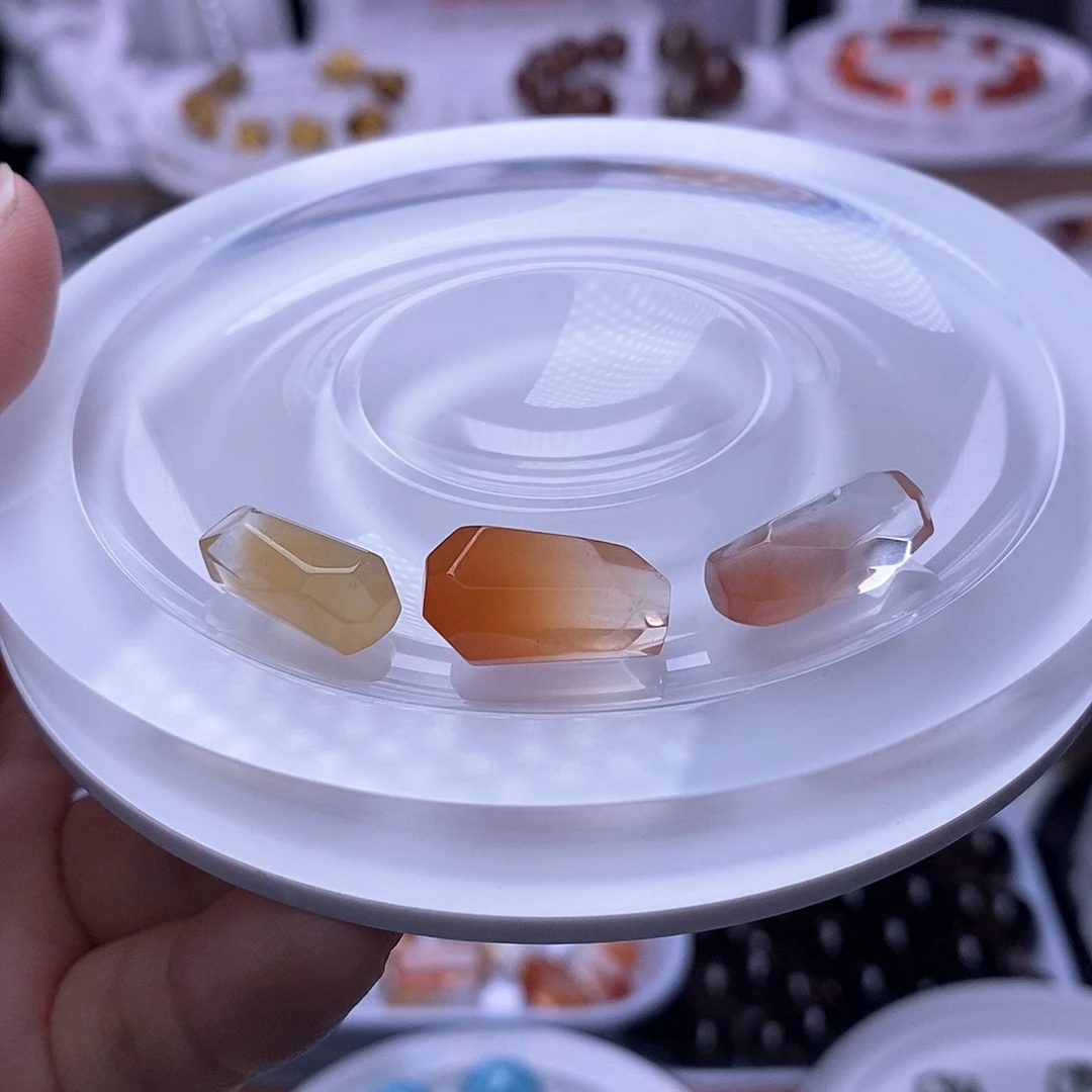 水晶天然水晶打孔不退换未镶嵌菟*。