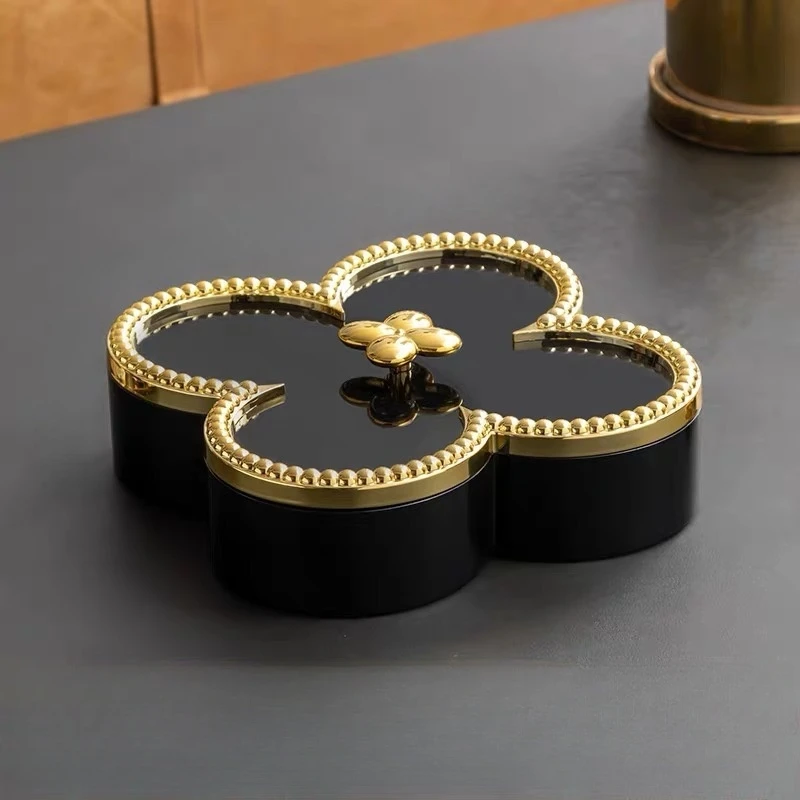 新款轻奢高档水果盘糖果零食盒客厅茶几收纳盒Z1011