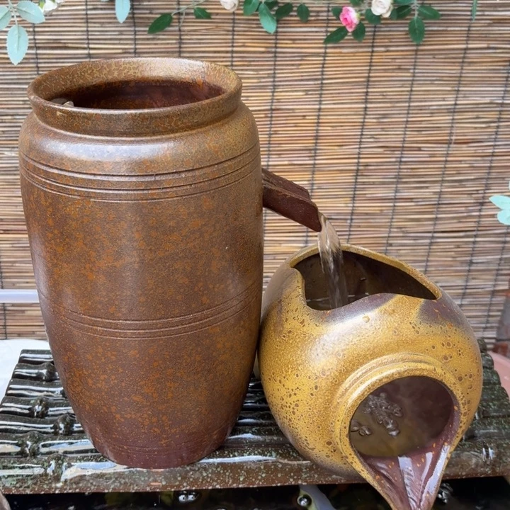 紫砂花盆口径15/32，16/26/17进水口2厘米