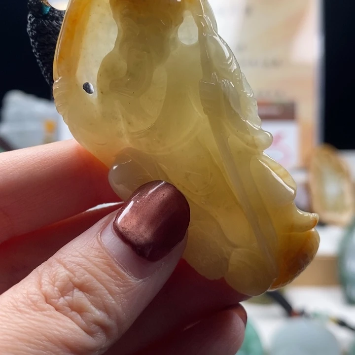 翡翠未镶嵌颈饰翡翠挂件