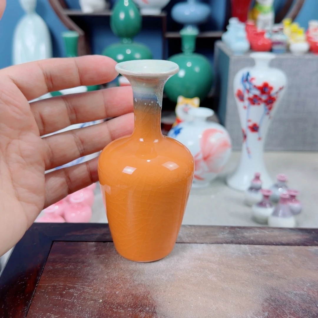 陶瓷手工小花器摆件