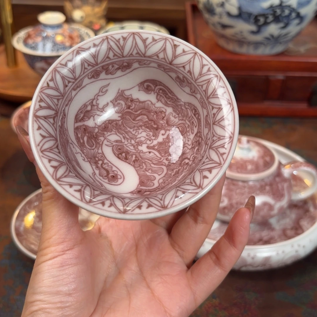釉里红杯子博陵造物
