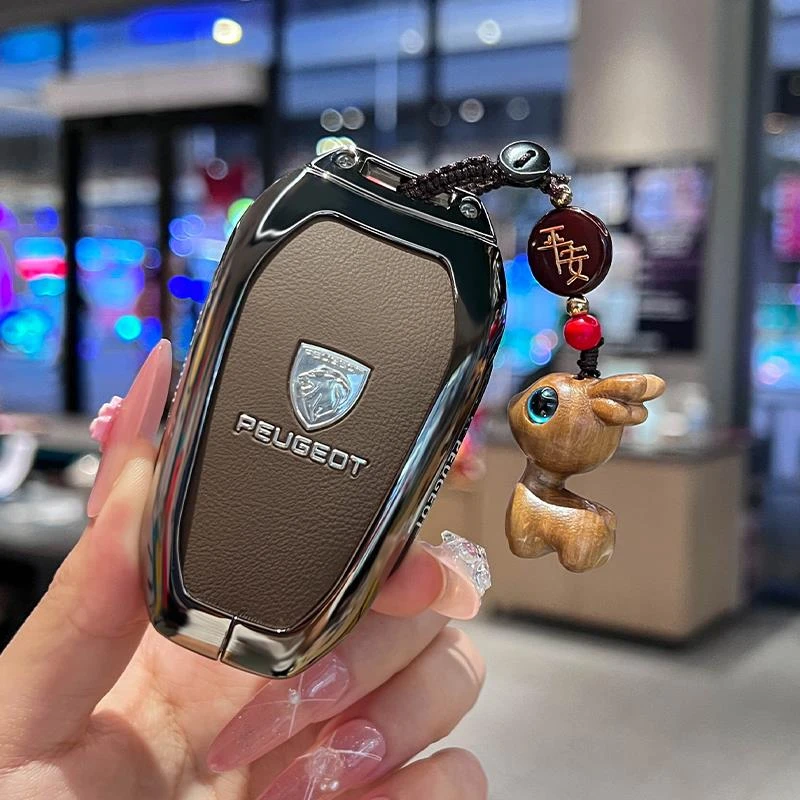 标致408钥匙套4008壳5008扣508包3008专用保护壳金属用品配件