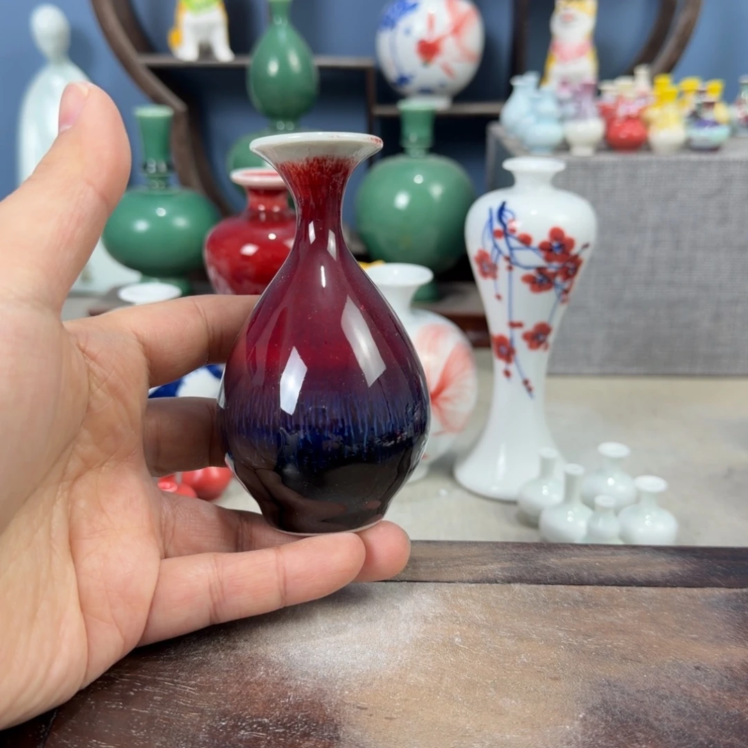 陶瓷手工小花器摆件