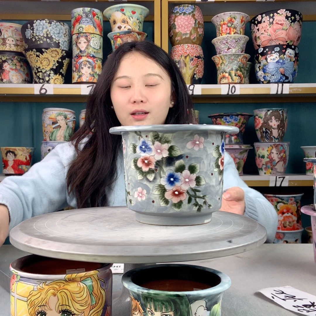 罐景德镇手工瑕疵963