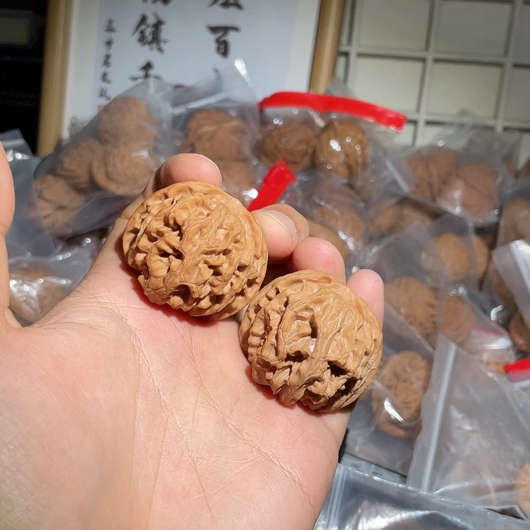 文玩核桃把件40精对苹果园