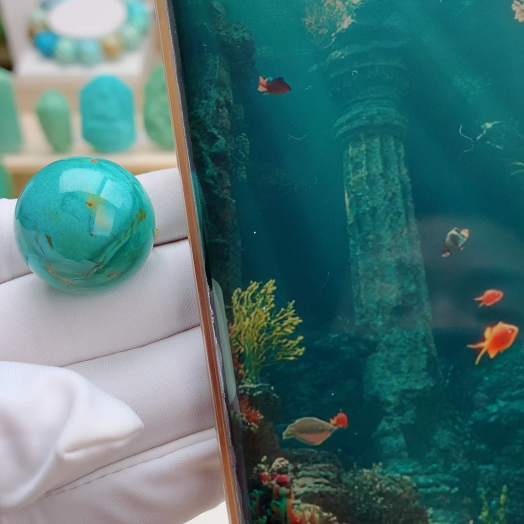 绿松石未镶嵌挂件