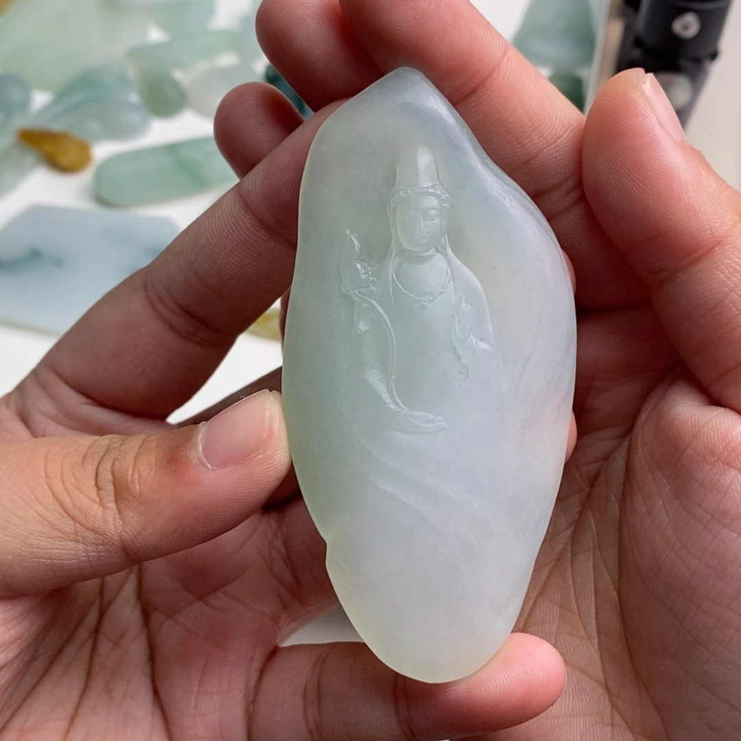 定制翡翠未镶嵌云****里天然缅甸翡翠a货