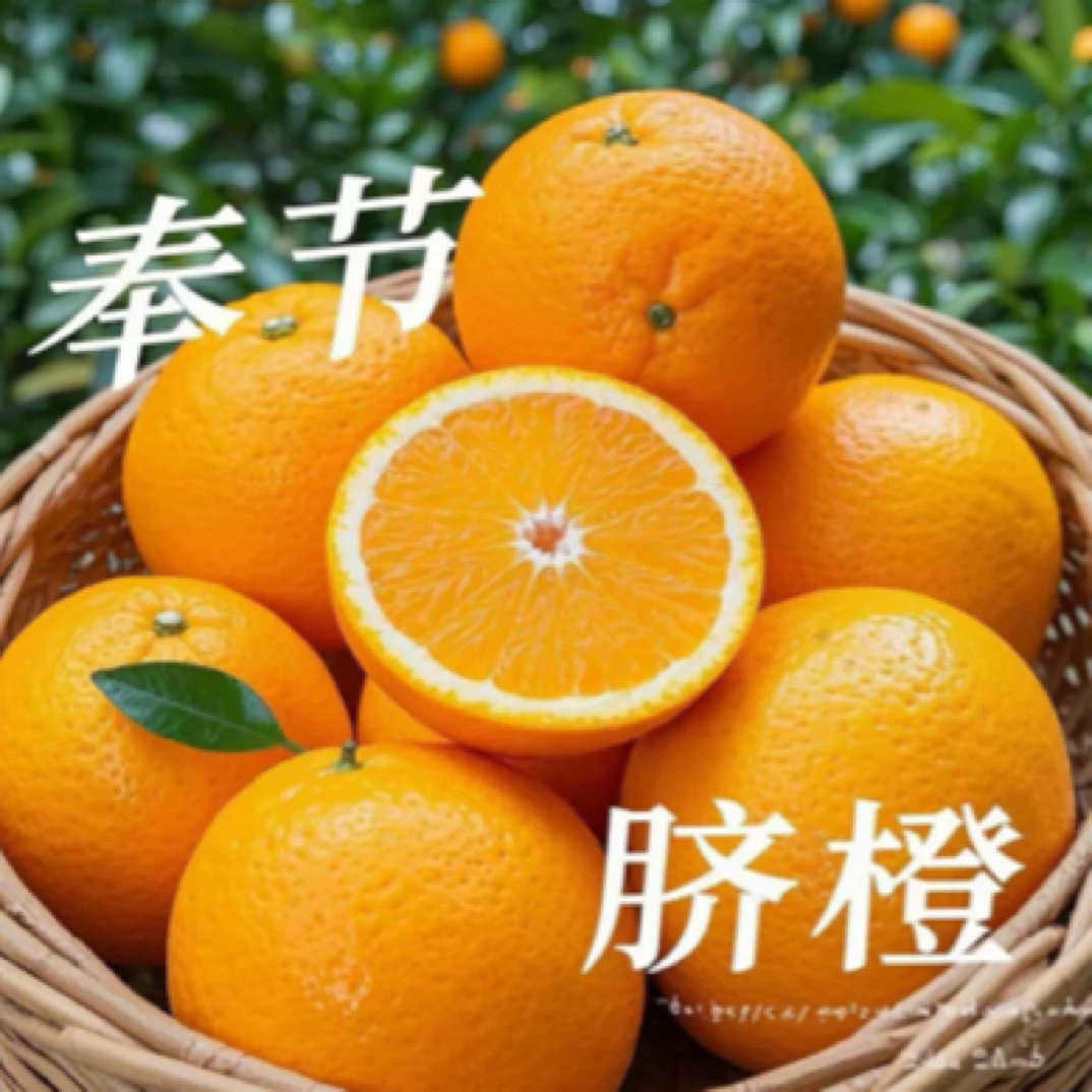 奉节脐橙10斤现摘新鲜水果72-1正宗福本纽荷尔广柑橙子伦晚春橙