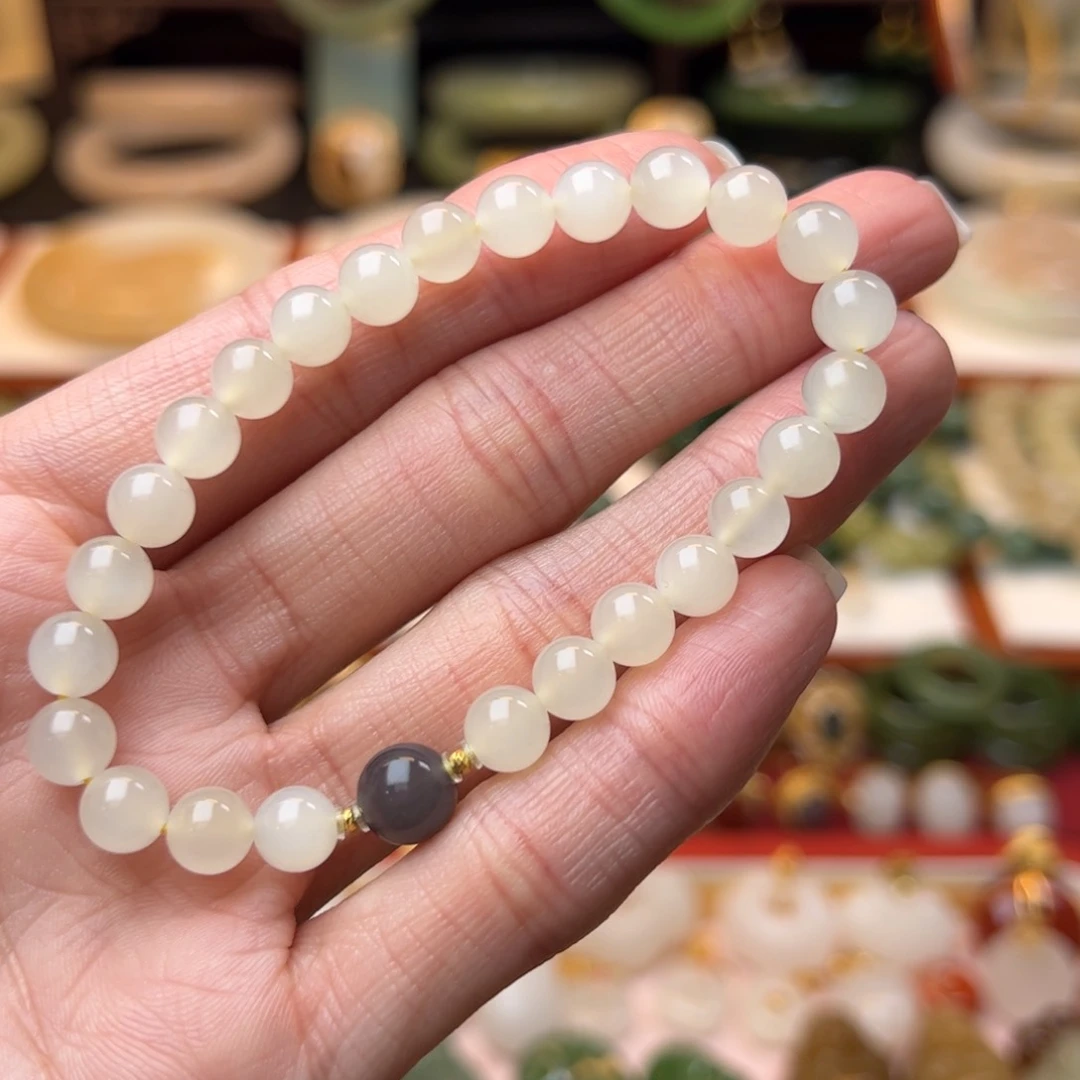 和田玉手串未镶嵌