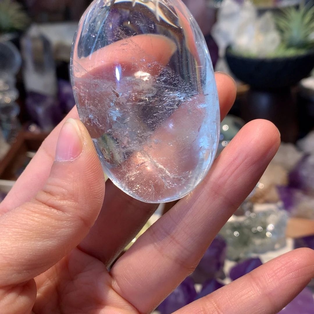 水晶手握未镶嵌酥***徐白水晶肥皂
