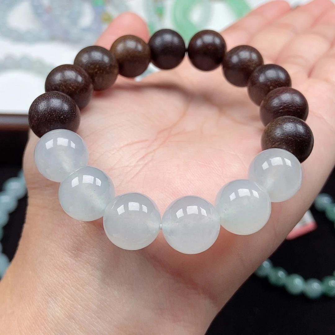 翡翠未镶嵌手串卡12