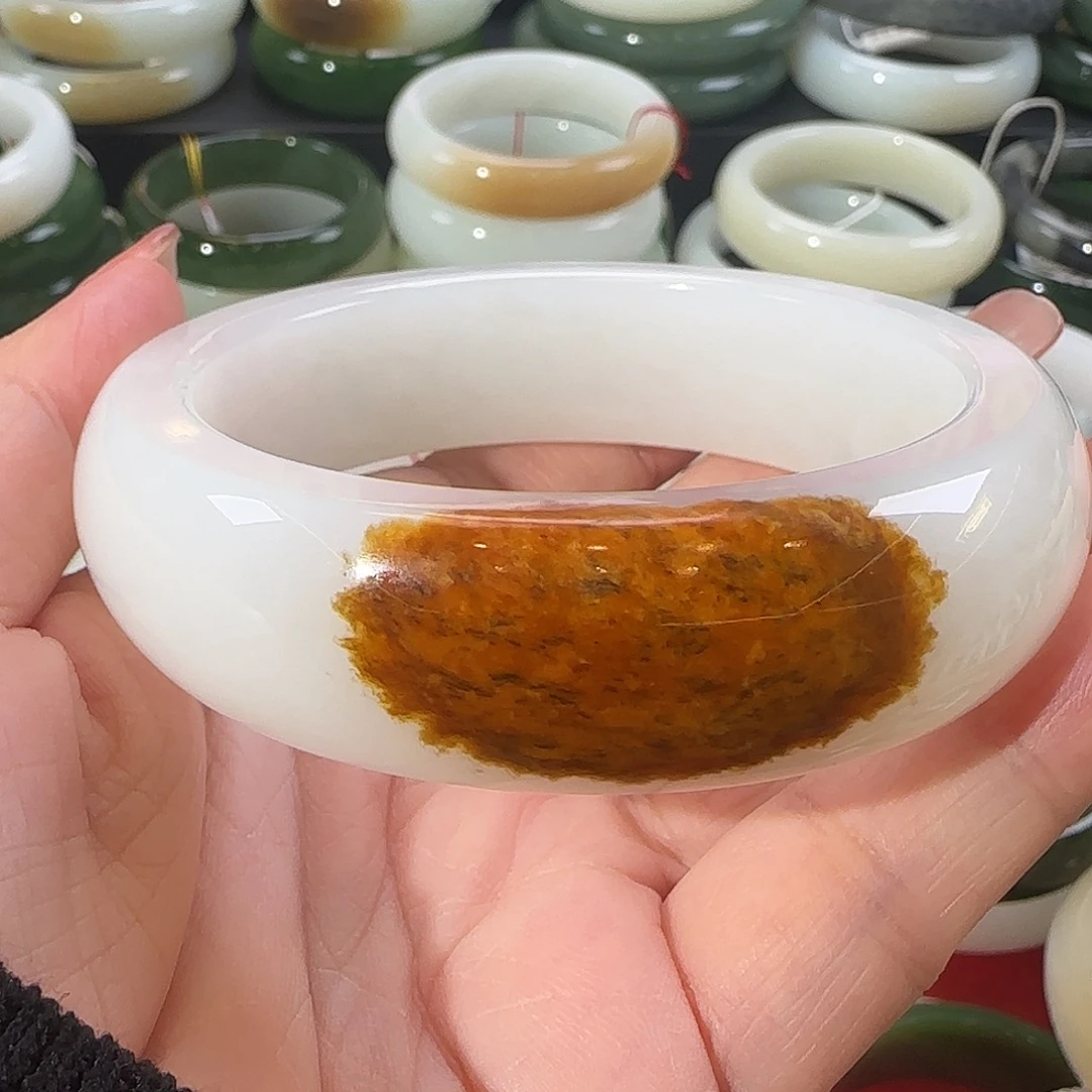 库***车和田玉未镶嵌手镯拆单链接