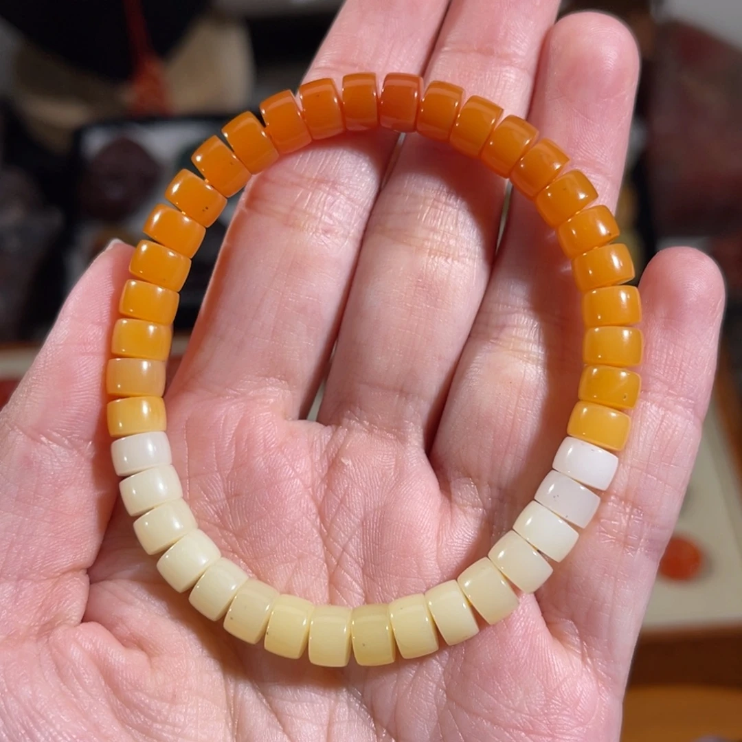 石英质玉未镶嵌缅黄药片单圈6.7mm不退换