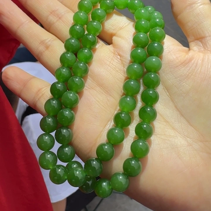 和田玉未镶嵌颈饰碧玉项链微微点门总多样性拍一发一