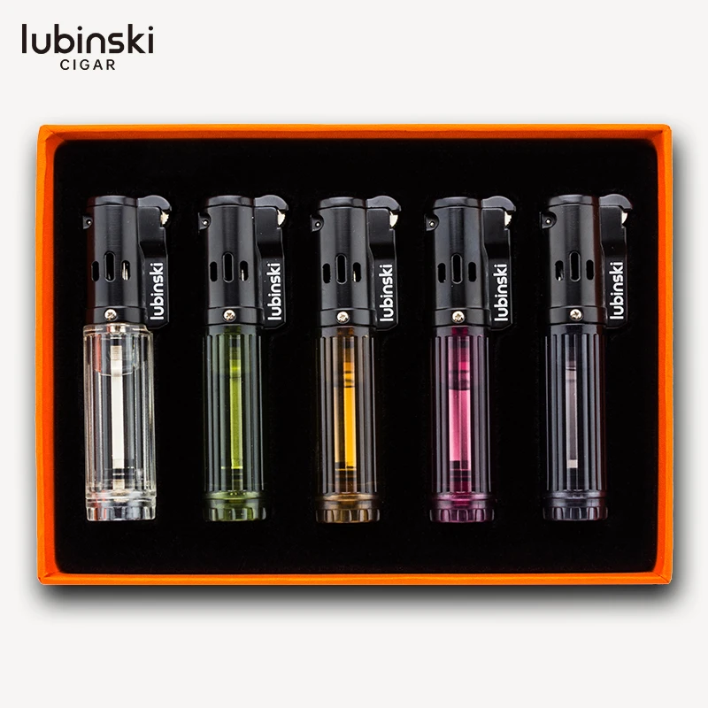 LUBINSKI鲁宾斯基5支装金属+塑胶打火机