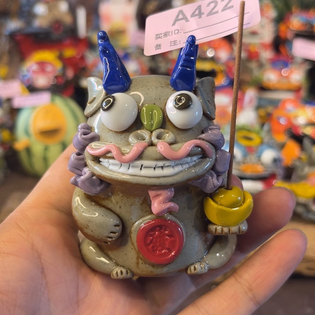 泥塑纯手工茶宠摆件