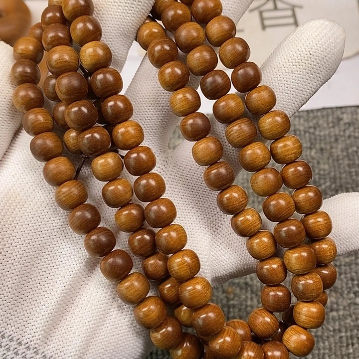 檀香木手串/手链老山檀香黑肉横纹玉化供奉老料8/9/108沉水