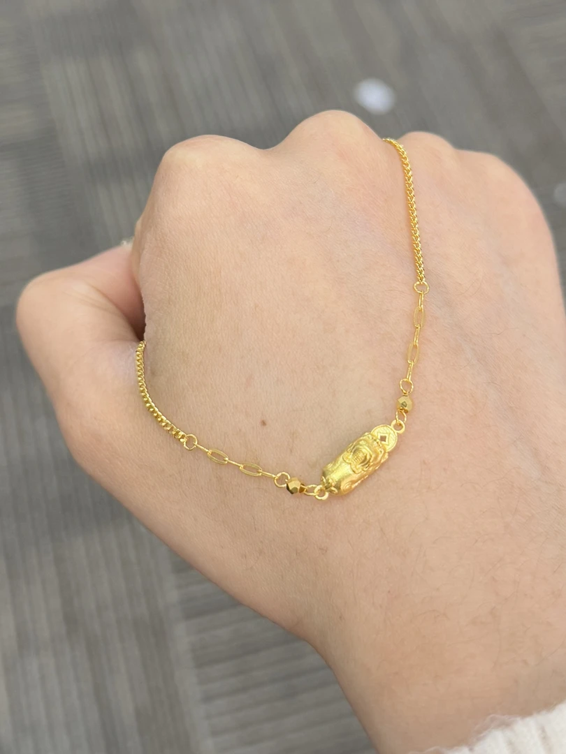 足金999 貔貅宝宝手链 3.42