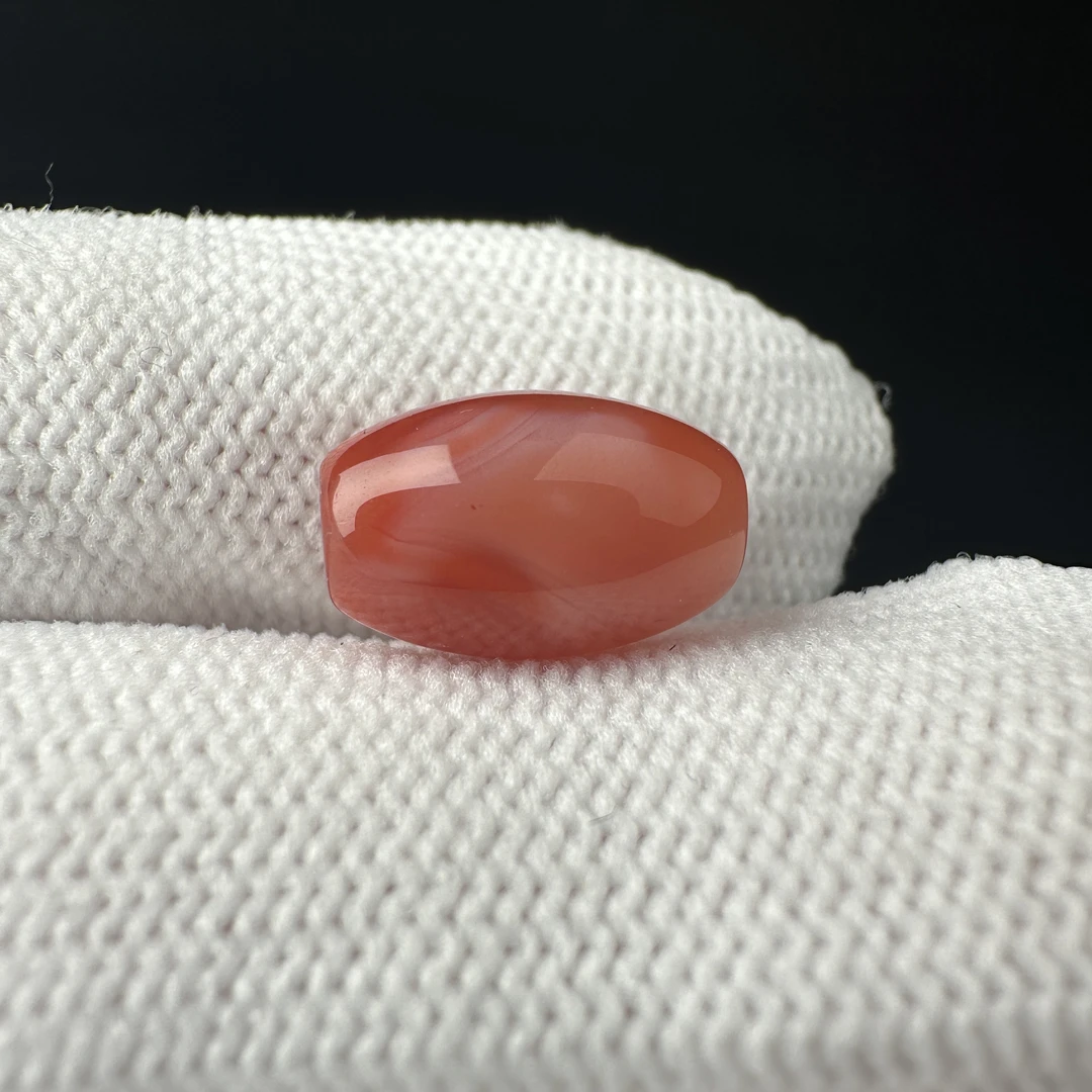 P1865天然南红 桶珠8*12.6mm支持复检 假一罚四