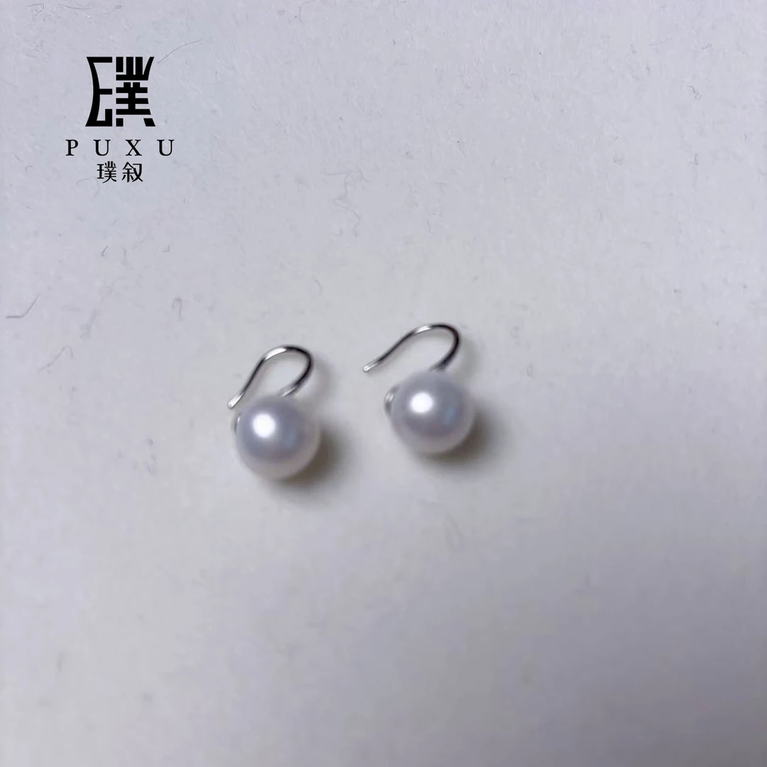 【沙曼的珍珠】天鹅颈高跟鞋淡水珍珠耳钉