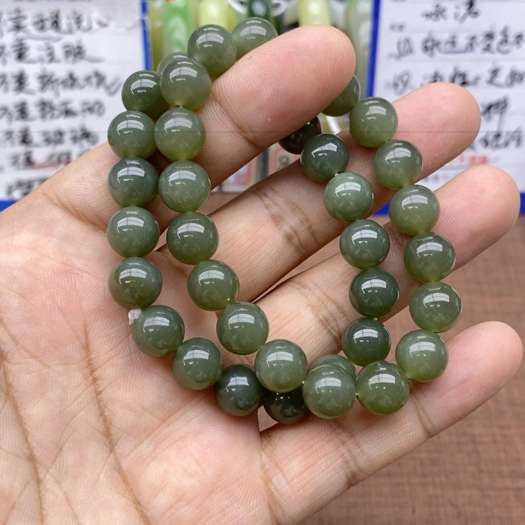 未镶嵌手串和田玉卡10拍一发一